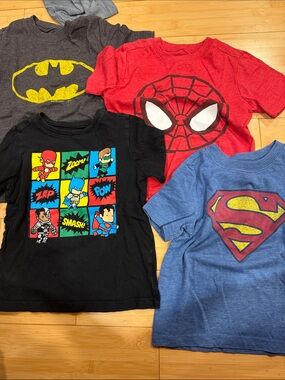LIKE NEW! BUNDLE! 4! Old Navy Kids Toddler Cotton Super Hero Tee Sz 3T